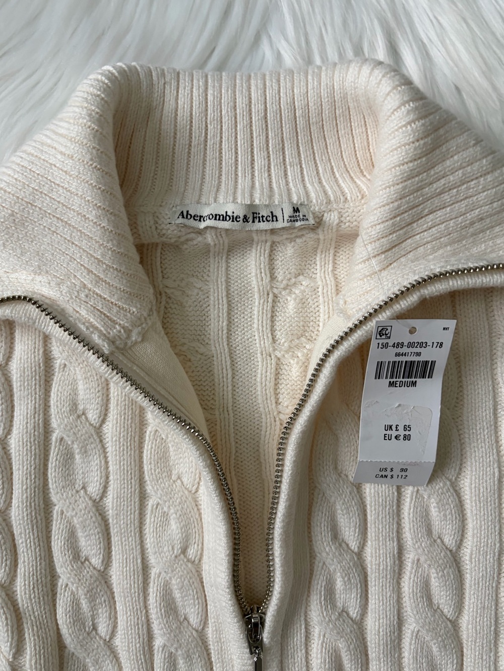 double zipper cable-knit cardigan - Picture 11 of 12
